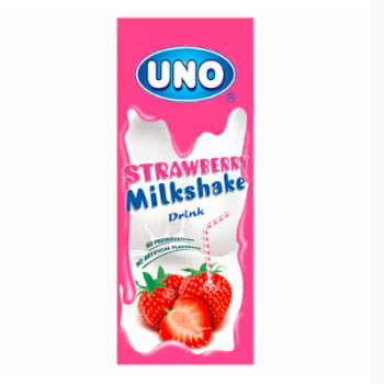 Uno Strawberry Milkshake Drink 180ML