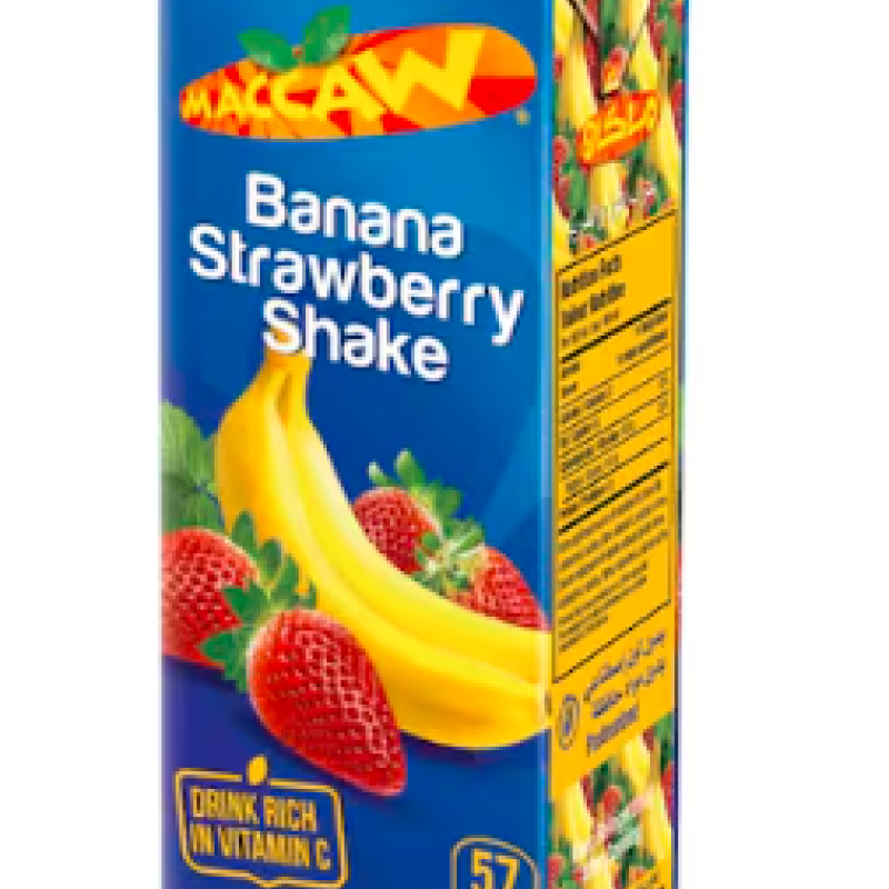 Maccaw Banana And Strawberry Juice Slim 180ML