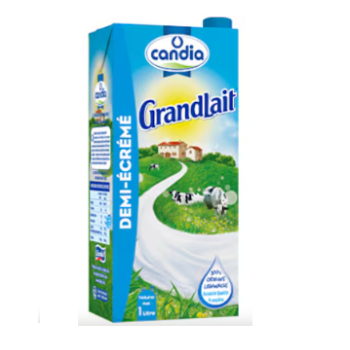 Candia Lait Uht Demi Ecreme 1L