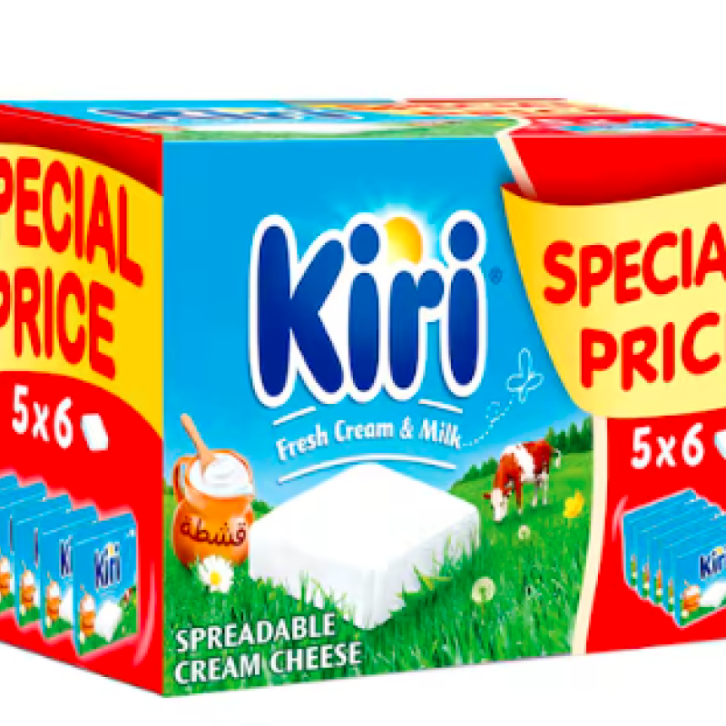 Kiri Spreadable Cream Cheese 6 Portions Squares 5X100GR