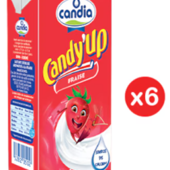 Candia Candy Up Lait Uht Fraise 125ML X6