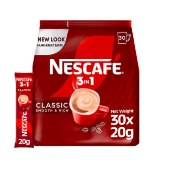 كيس مزيج قهوة نسكافيه كلاسيك 3 في 1، 20 غرام × 30